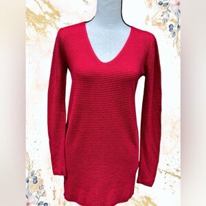 Old Navy, Red, Knit, Tunic, Long Sleeved, Women’s Size XS
